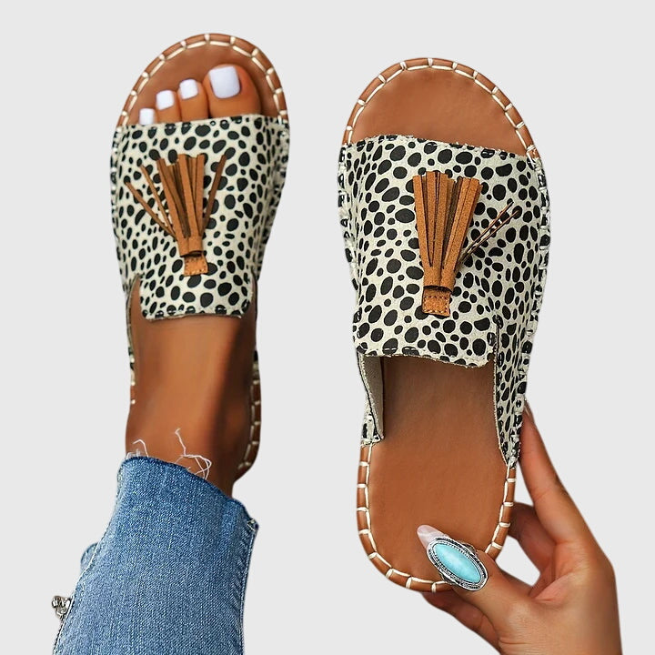 Bohemian Pom Pom Sandals Pauline