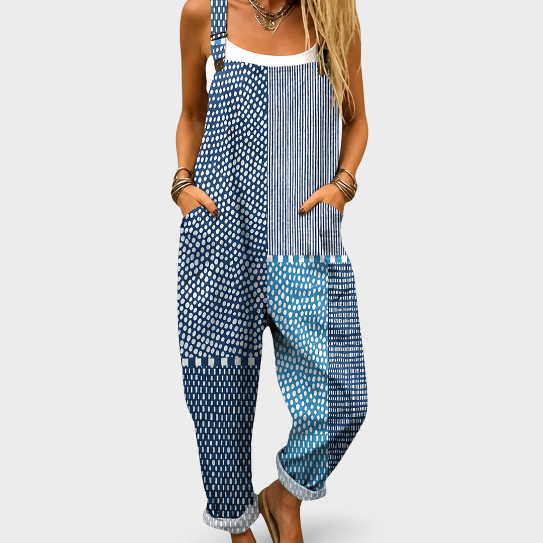 Comfortable Printed Dungarees