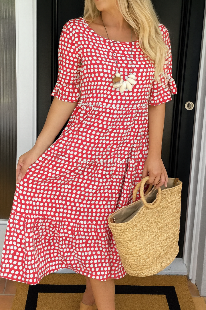 Melissa | SABLE SHORT-SLEEVE MIDI DRESS