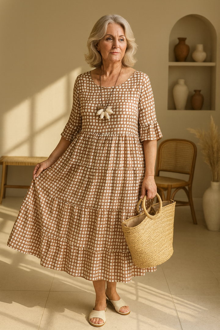 Melissa | SABLE SHORT-SLEEVE MIDI DRESS