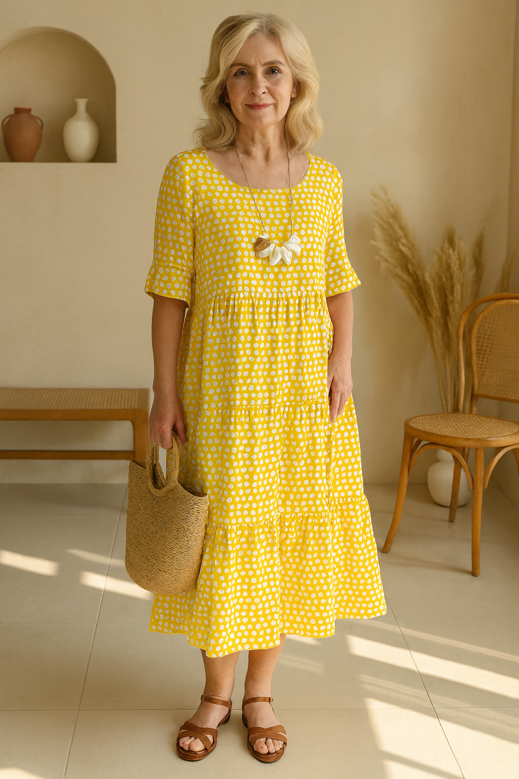 Melissa | SABLE SHORT-SLEEVE MIDI DRESS