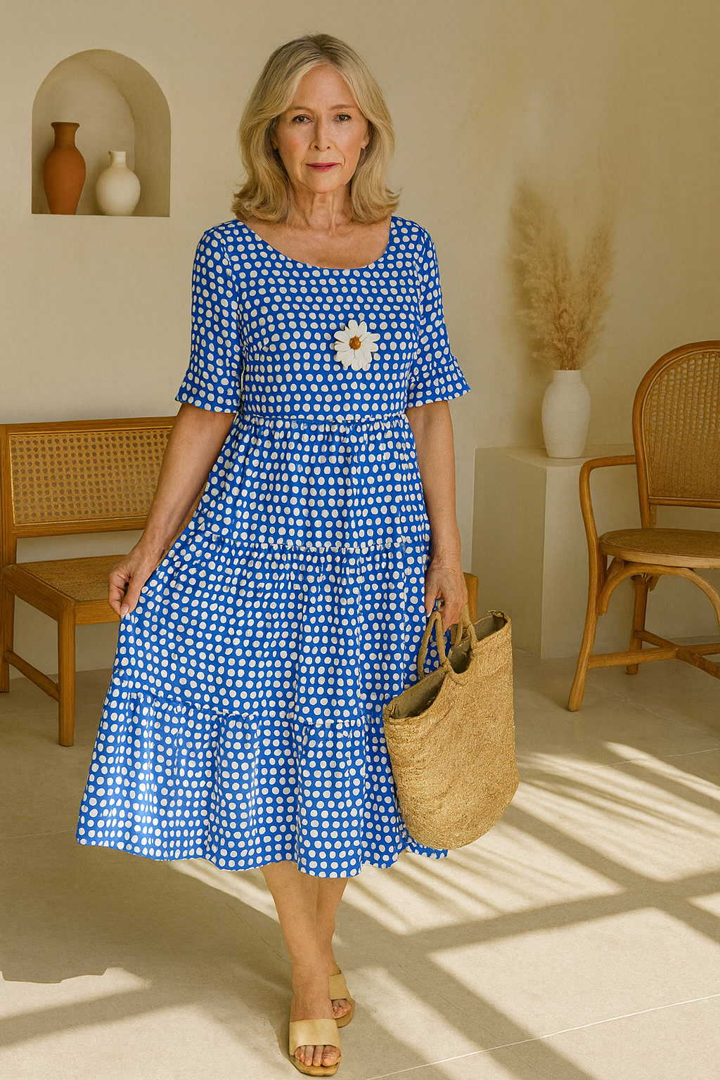 Melissa | SABLE SHORT-SLEEVE MIDI DRESS