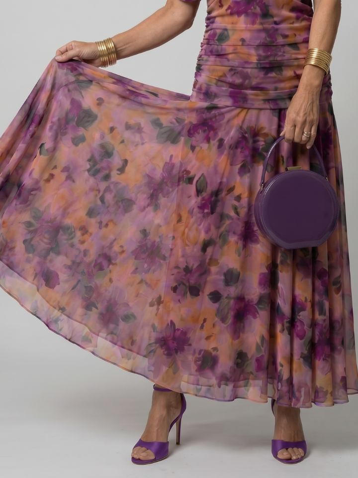 Dina™ Off Shoulder Flow Midi Dress