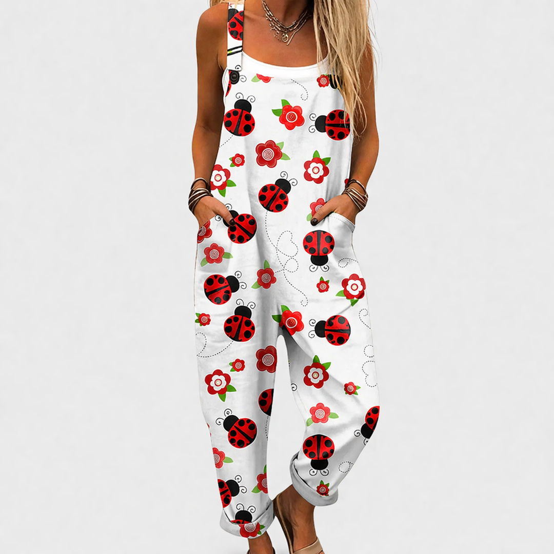 Comfortable Printed Dungarees