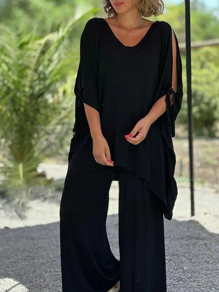 Ursula™ | Open Shoulder Tunic and Trouser Set