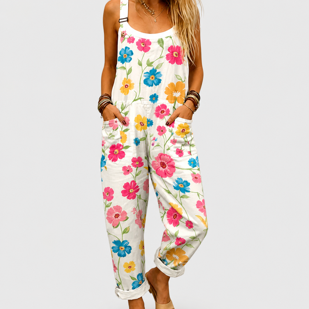 Comfortable Printed Dungarees