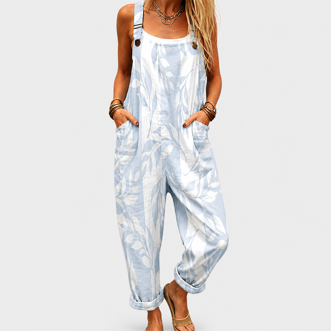 Comfortable Printed Dungarees