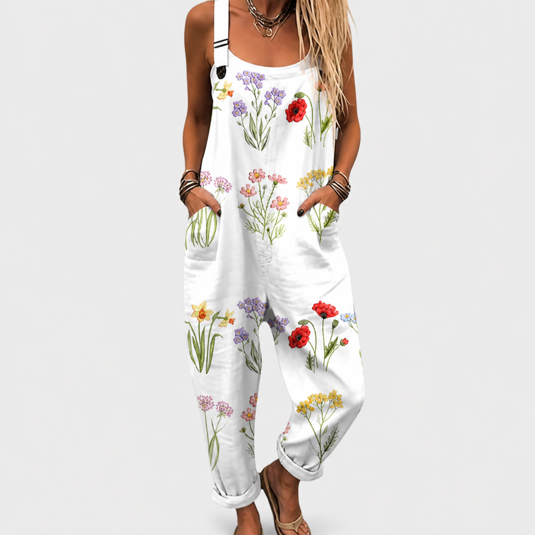 Comfortable Printed Dungarees
