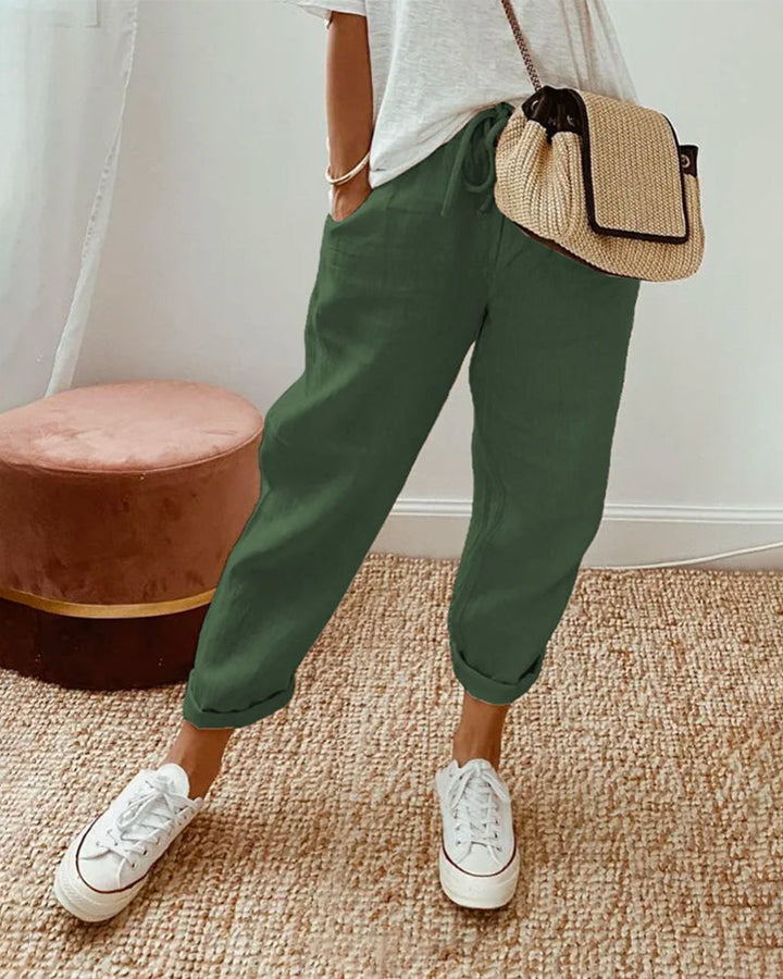 Miranda - Casual Linen Trousers