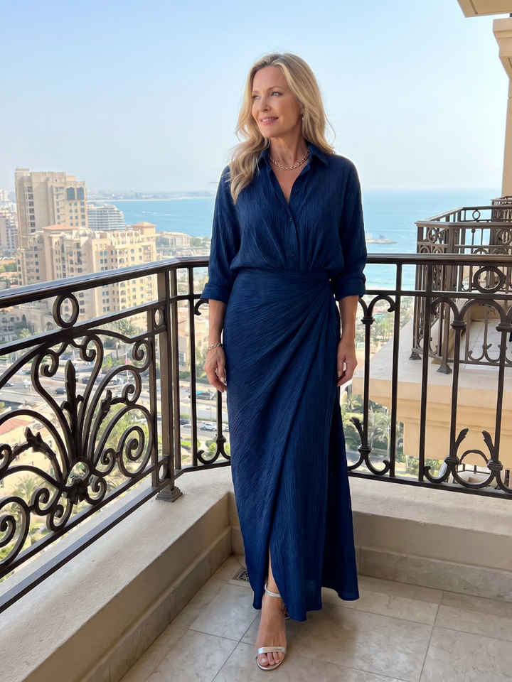 Annabel™ Long Sleeve Maxi Dress