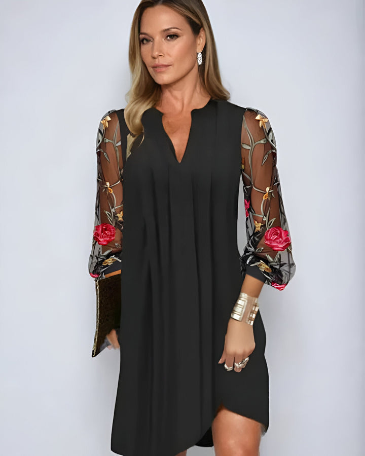 Gisele - Sheer Sleeves Dress