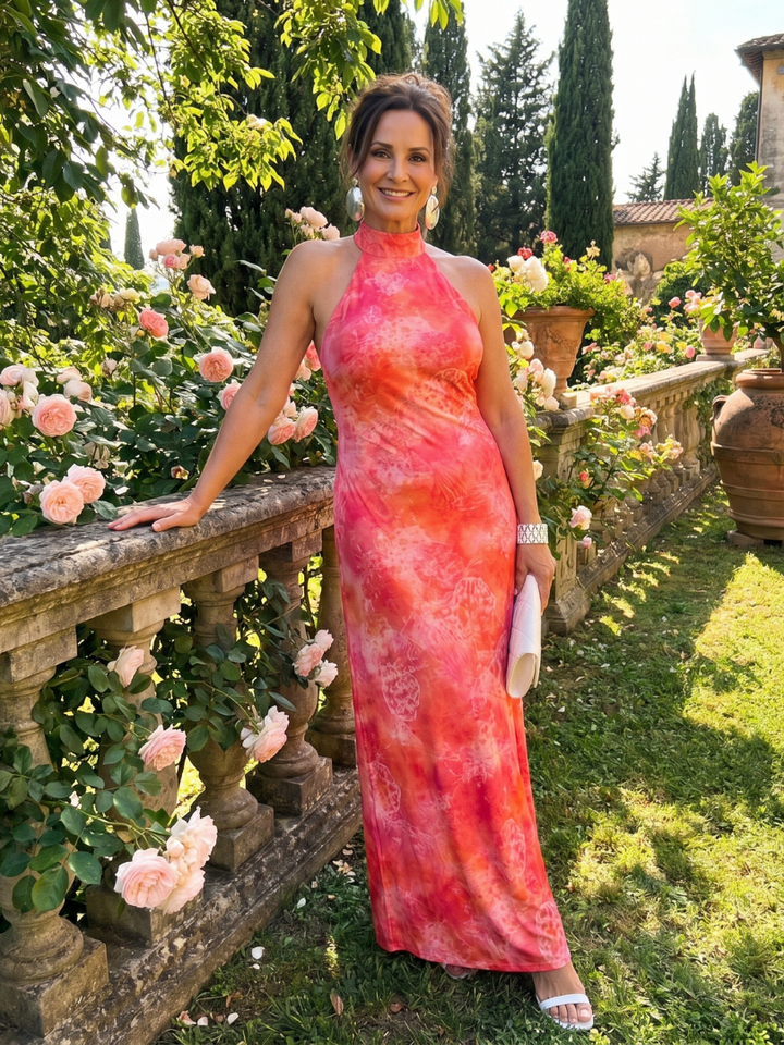 Céline ™ Printed Maxi Dress