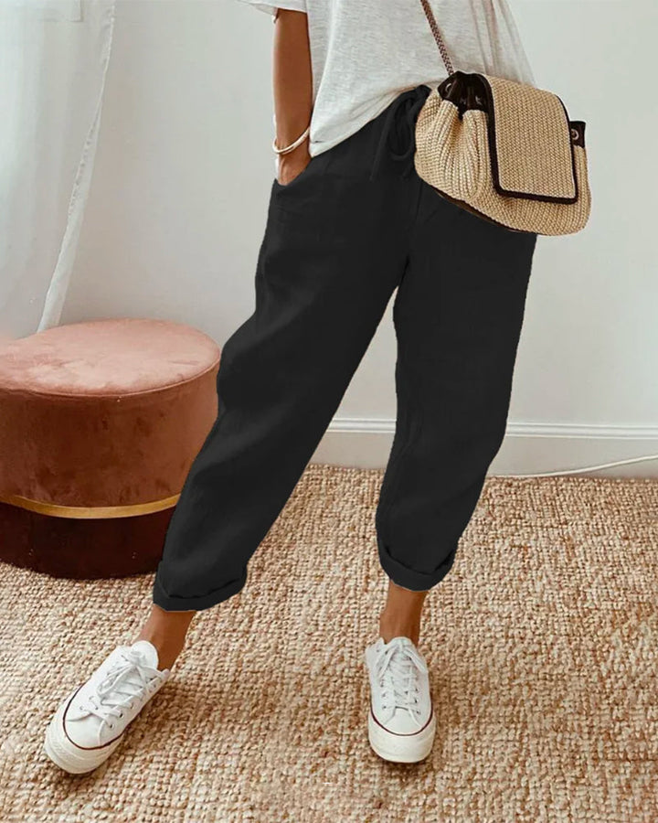 Miranda - Casual Linen Trousers
