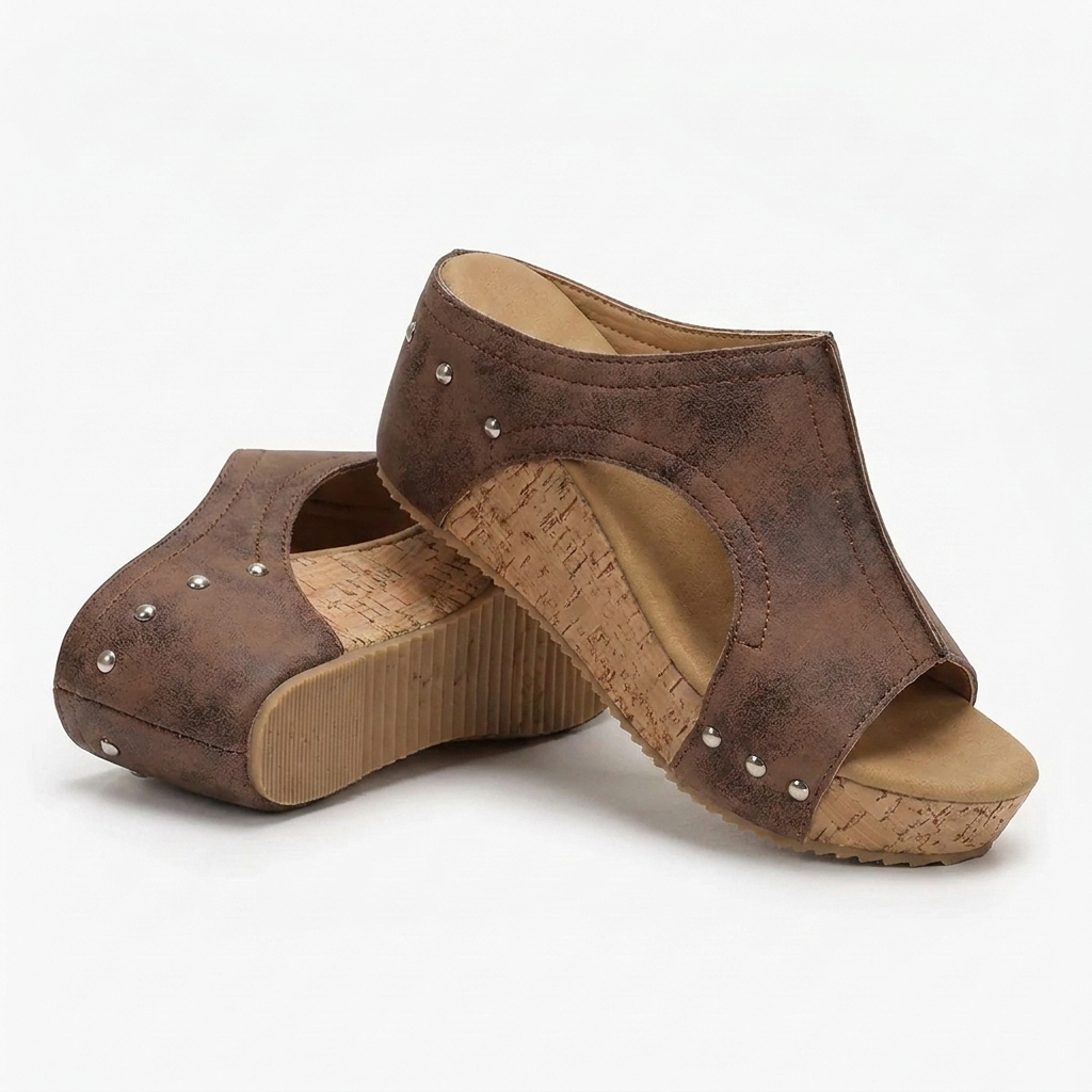 Lola - Stud Wedges