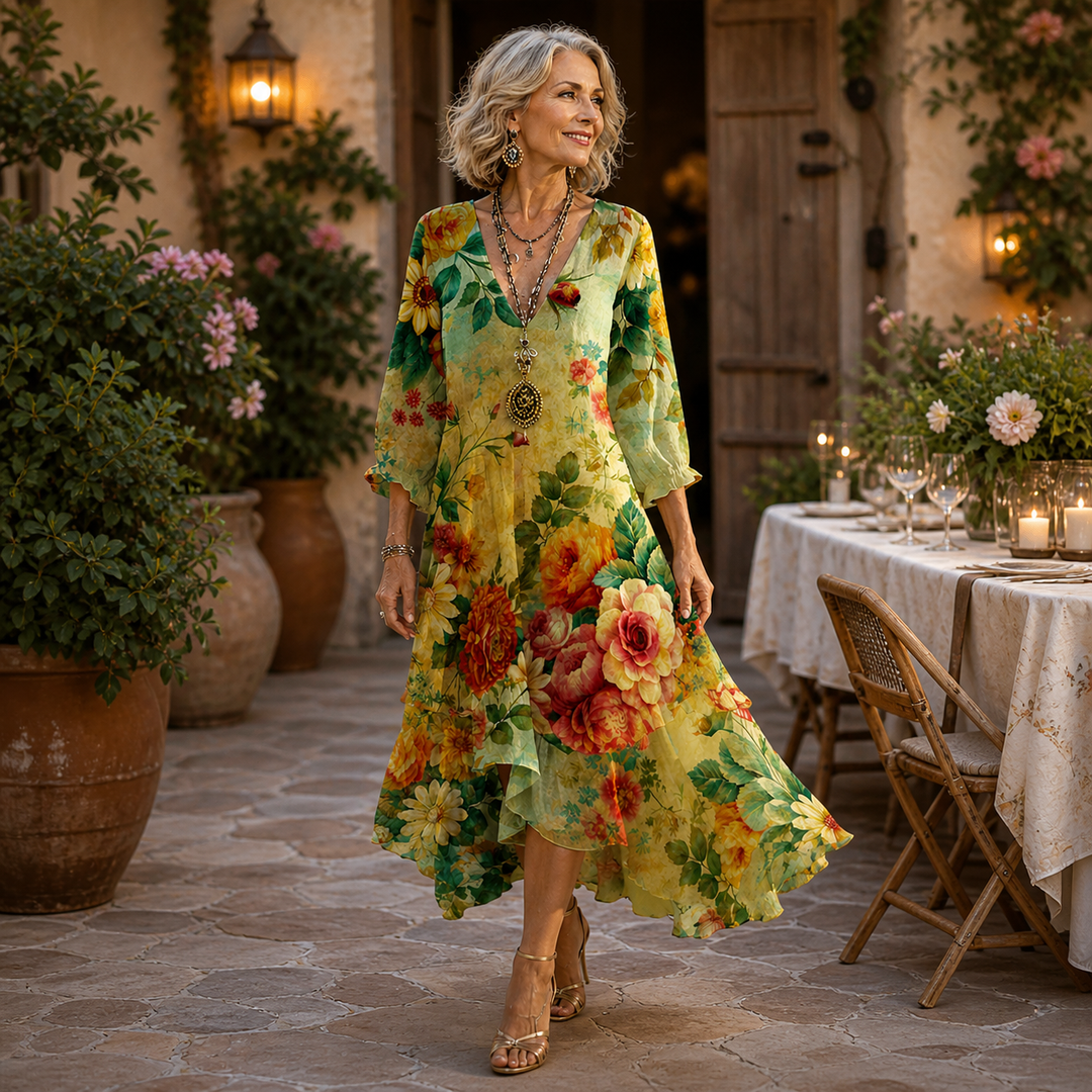 Anissa - Floral Midi Dress 🌿