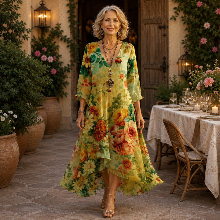Anissa - Floral Midi Dress 🌿