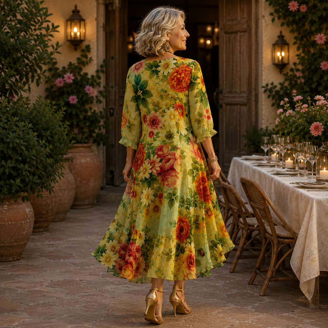 Anissa - Floral Midi Dress 🌿