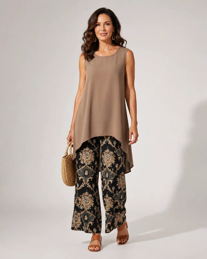Transit™ | Boho Tunic and Wide Leg Trousers Set