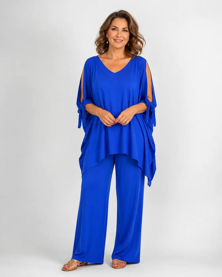 Ursula™ | Open Shoulder Tunic and Trouser Set