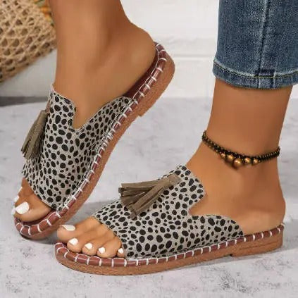 Bohemian Pom Pom Sandals Pauline