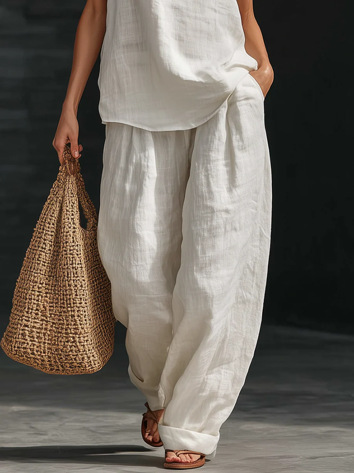 Zoe™ Sleeveless Set with Wide Trousers