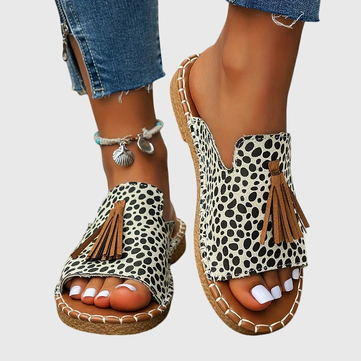 Bohemian Pom Pom Sandals Pauline