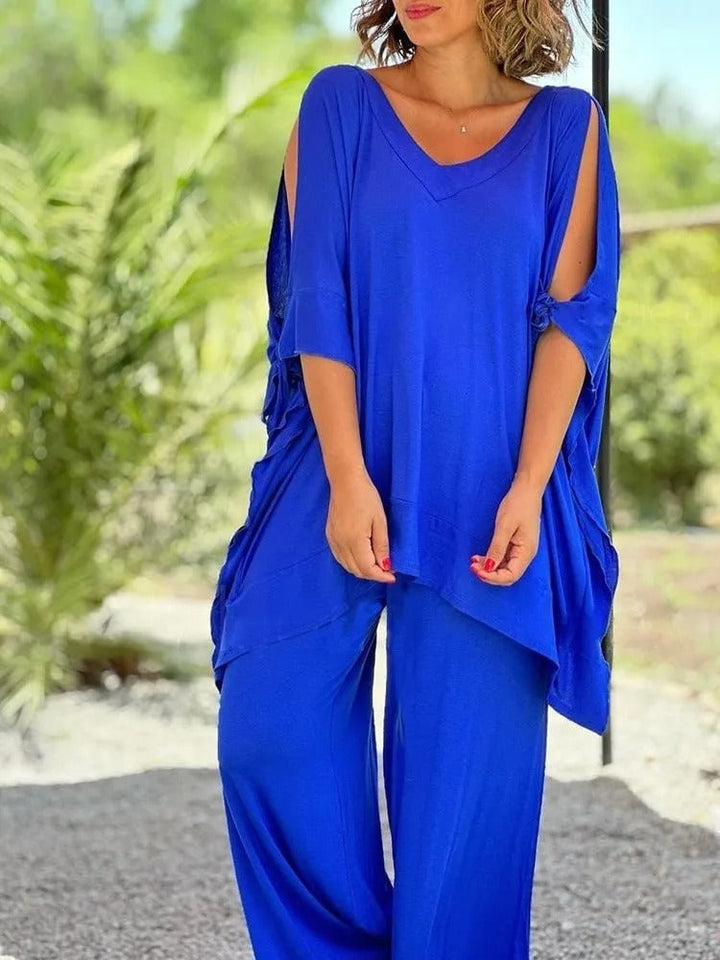 Ursula™ | Open Shoulder Tunic and Trouser Set
