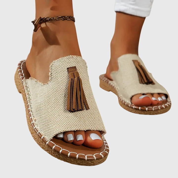 Bohemian Pom Pom Sandals Pauline